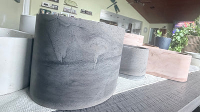 Cylinder Stone Planter