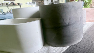 Cylinder Stone Planter