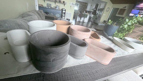 Cylinder Stone Planter