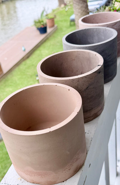 Cylinder Stone Planter
