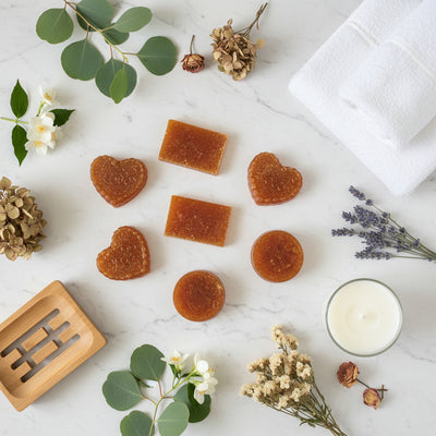 Calming Silk Turmeric + Lemon Peel Jojoba Soap – Gentle Glow & Exfoliation