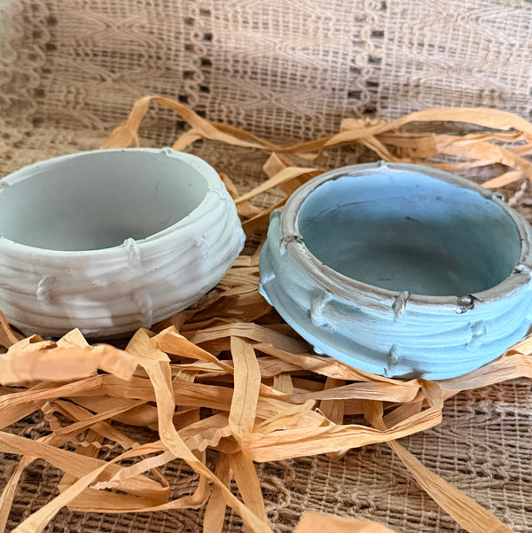 Birdsnest Concrete Bowl | Minimalist Home Decor Vessel - Sabbie Selections