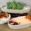 Oval Stone Bowl