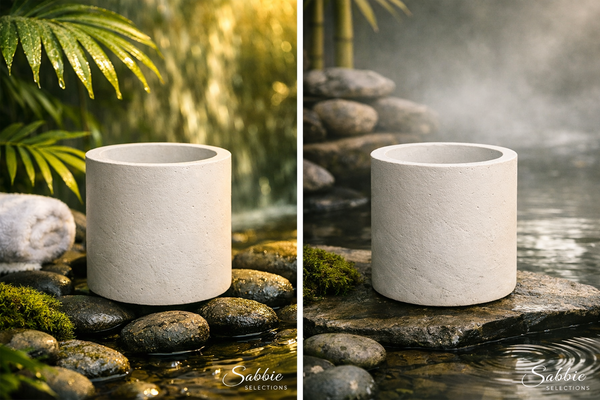 Cylinder Stone Planter