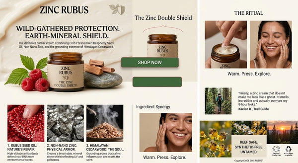 Zinc Rubus Barrier Cream- Soothing Mineral Protection • Velvet‑Matte Finish